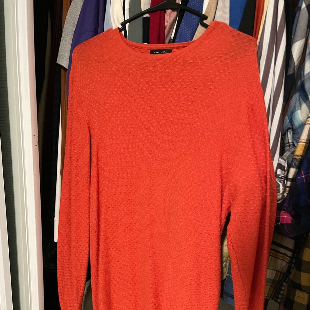 Zara Orange Sweater Size S